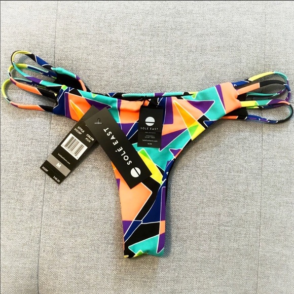 Solé East Swim Other - NWT Solé East Reversible Thong Bikini Bottom, M